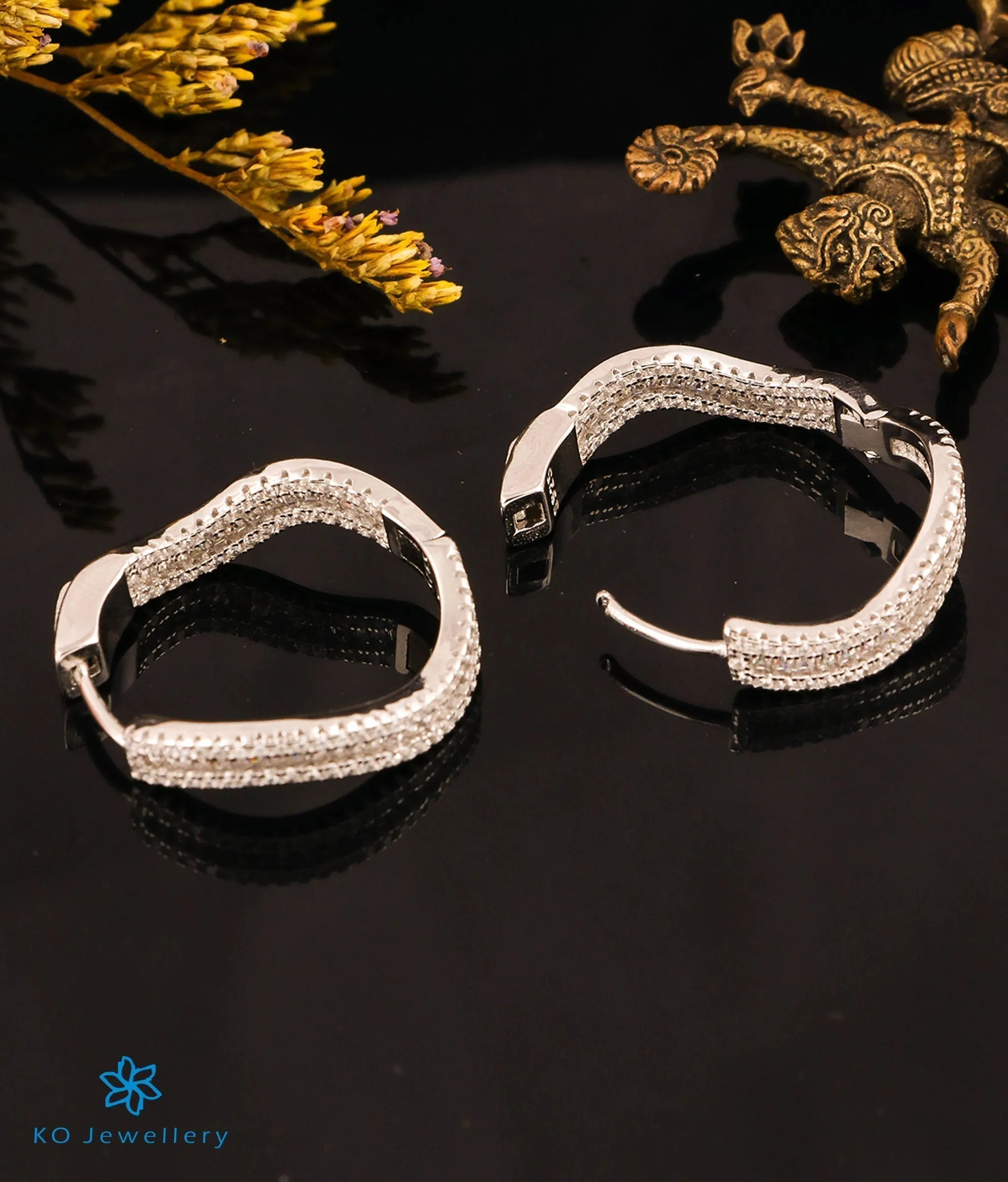 The Wayward Sparkle Silver Hoops