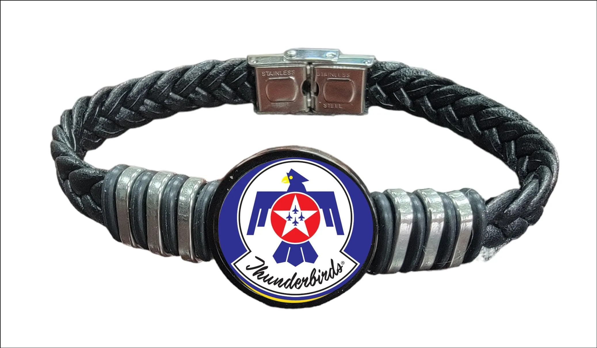 USAF - Air Force Bracelet- Military Jewelry - Air Force Retirement Gift -Military Bracelet -Air Force Logo -Military Gift -Air Force Jewelry