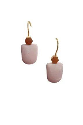 ZODA TORI STONE EARRINGS WHITE